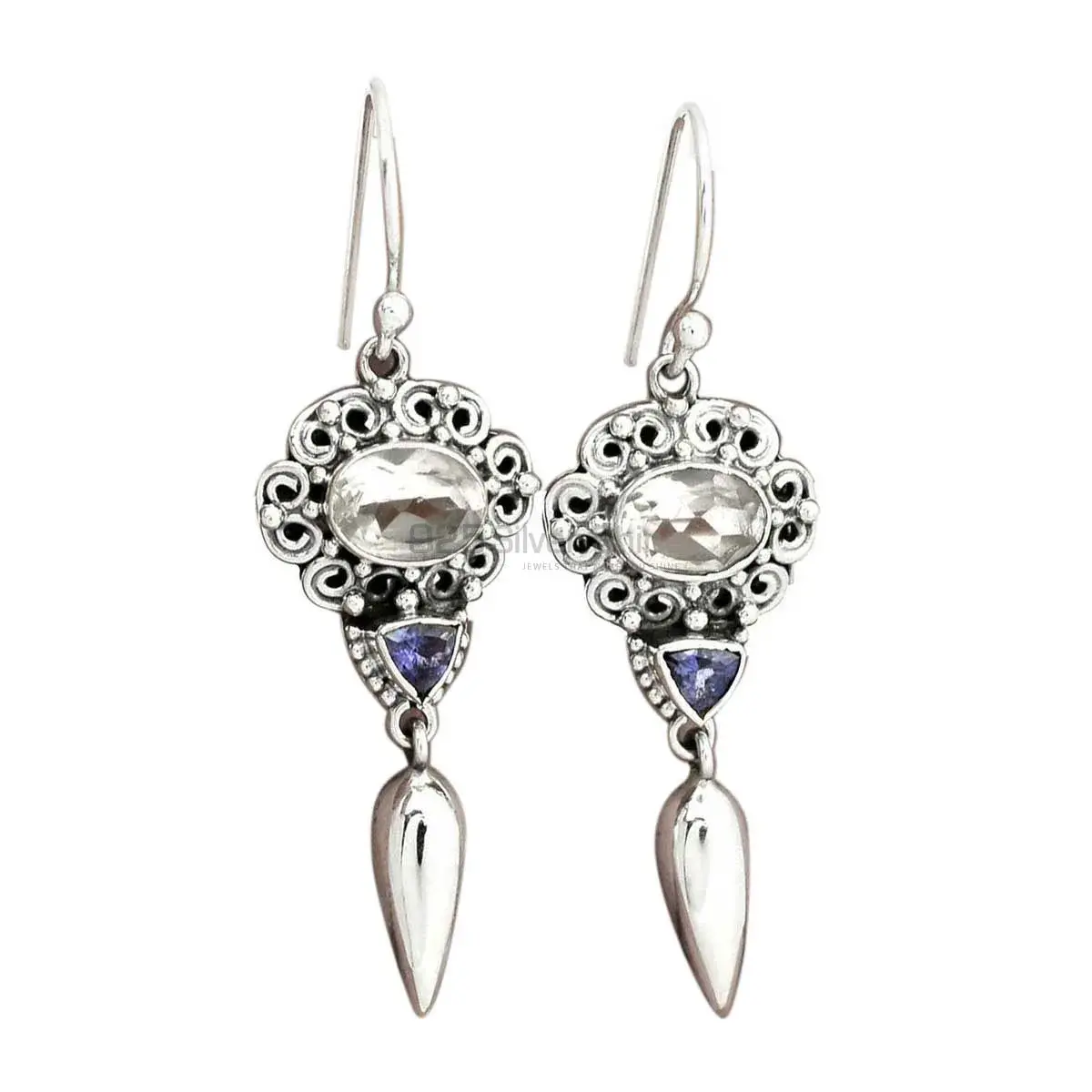 925 Sterling Silver Earrings In Multi Gemstone Jewelry 925SE2455_0