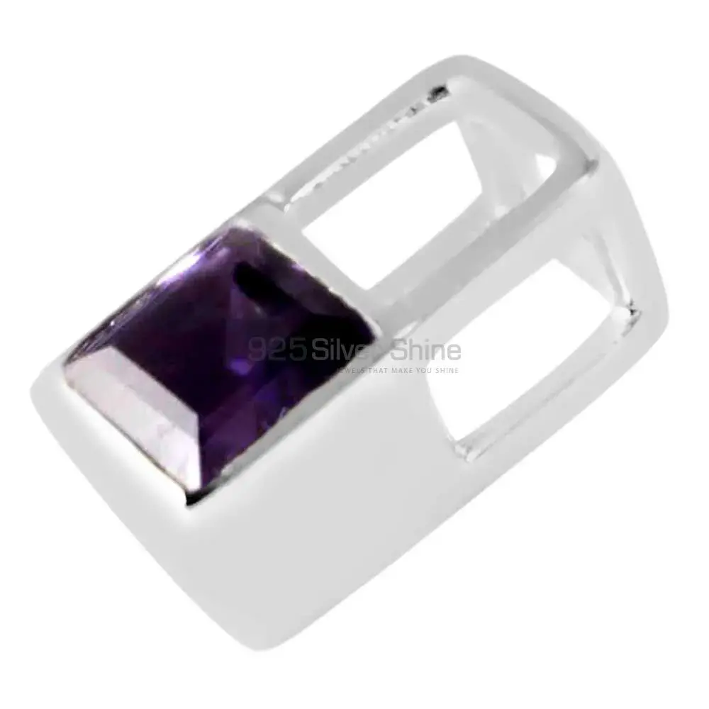 925 Sterling Silver Handmade Pendants In Amethyst Gemstone Jewelry 925SP263-2_0