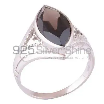 925 Sterling Silver Handmade Rings In Smoky Quartz Gemstone Jewelry 925SR3905_2