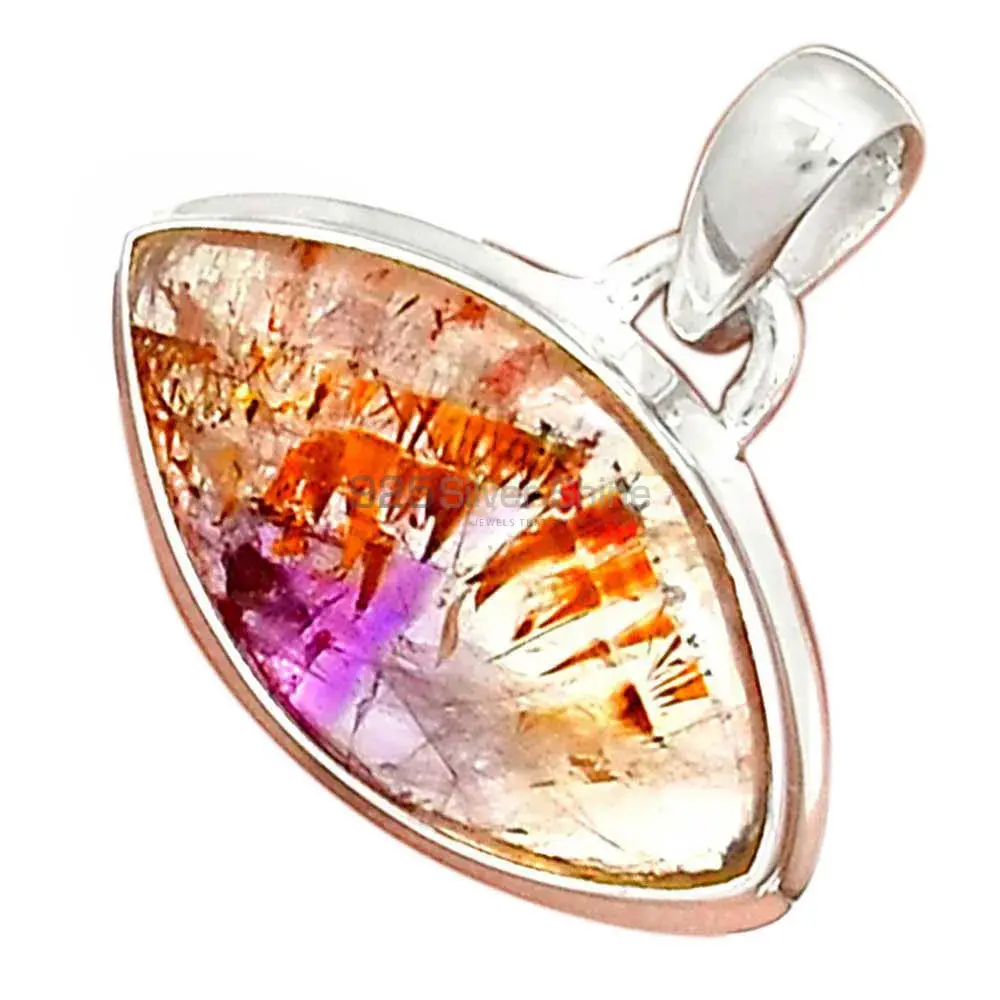 Cacoxenite Gemstone Pendants In 925 Fine Silver Jewelry 925SP180_11