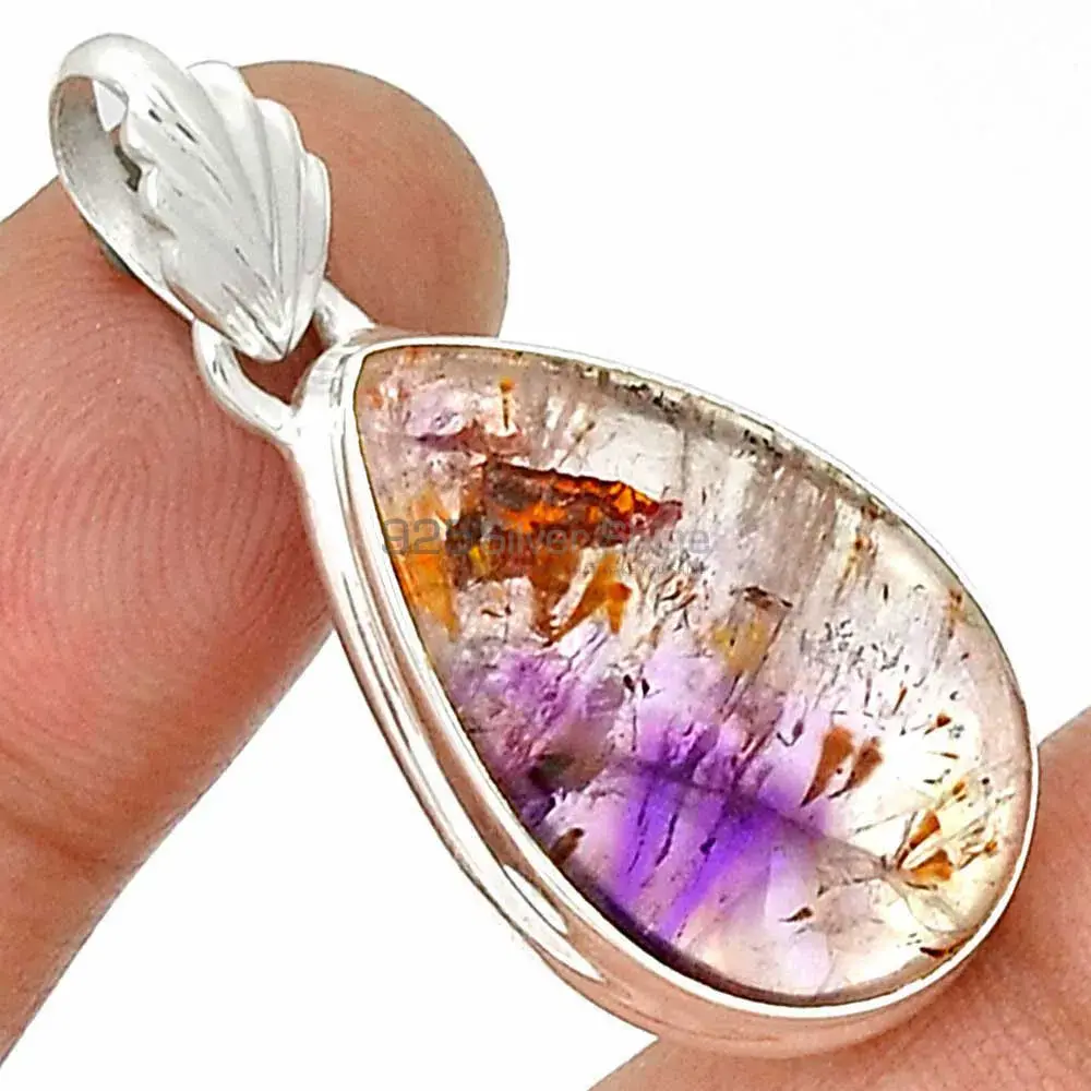 Cacoxenite Gemstone Pendants In 925 Fine Silver Jewelry 925SP180_13