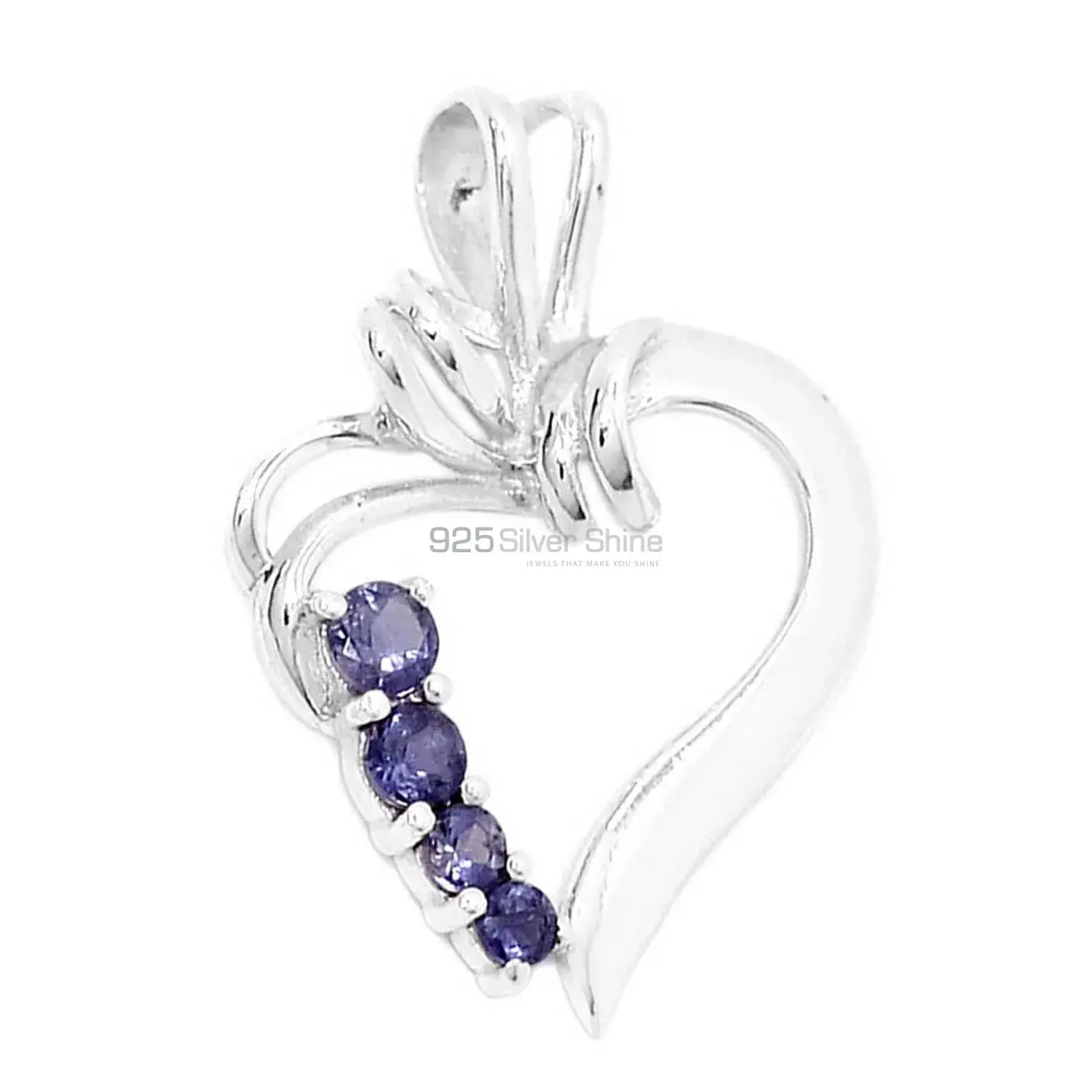 Iolite Gemstone Handmade Pendants In 925 Sterling Silver Jewelry 925SP297-4_0