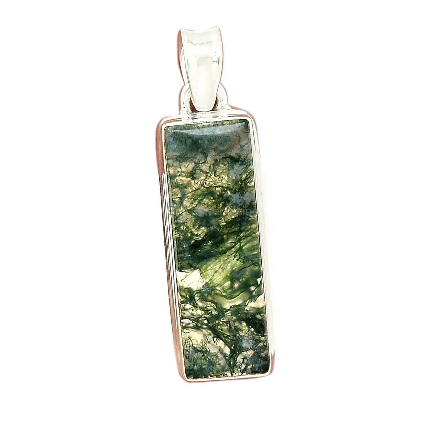 Moos Agate Gemstone Handmade Pendants In Solid Sterling Silver Jewelry 925SP140_10
