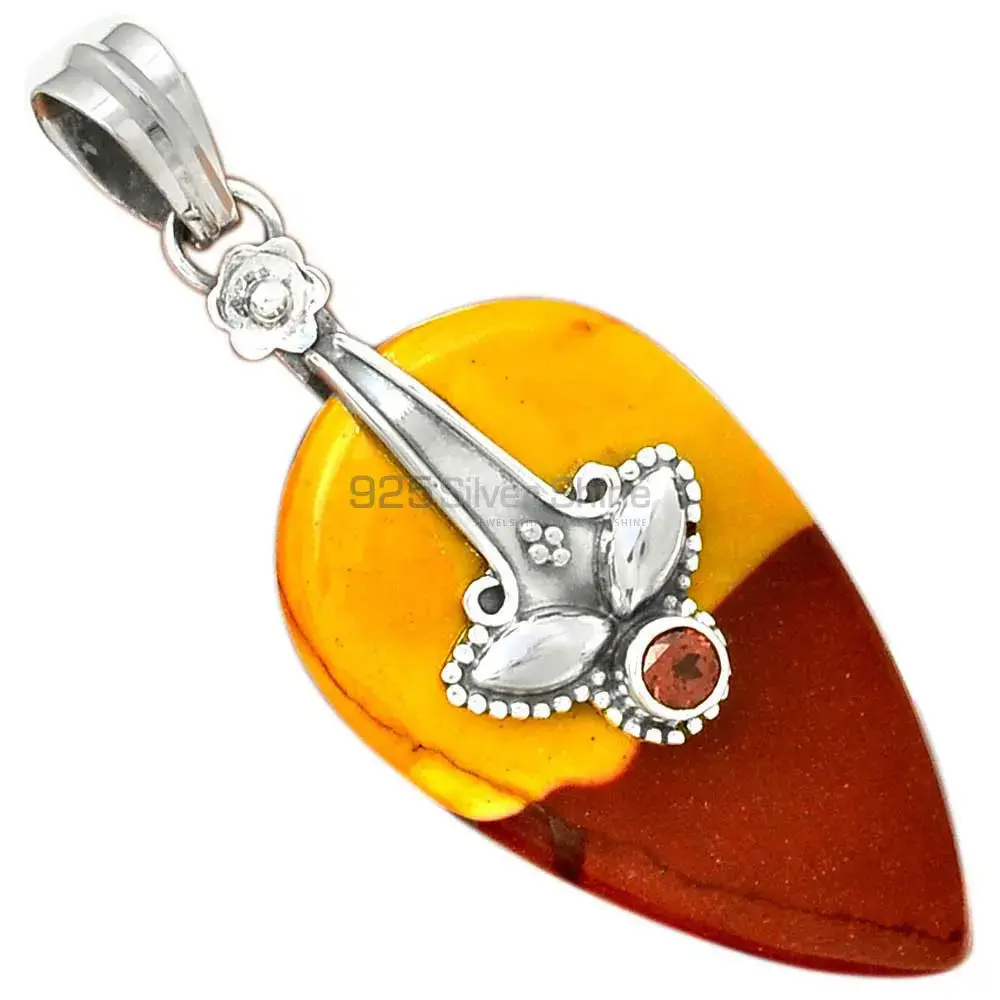 Multi Gemstone Handmade Pendants In Solid Sterling Silver Jewelry 925SP18-3_0