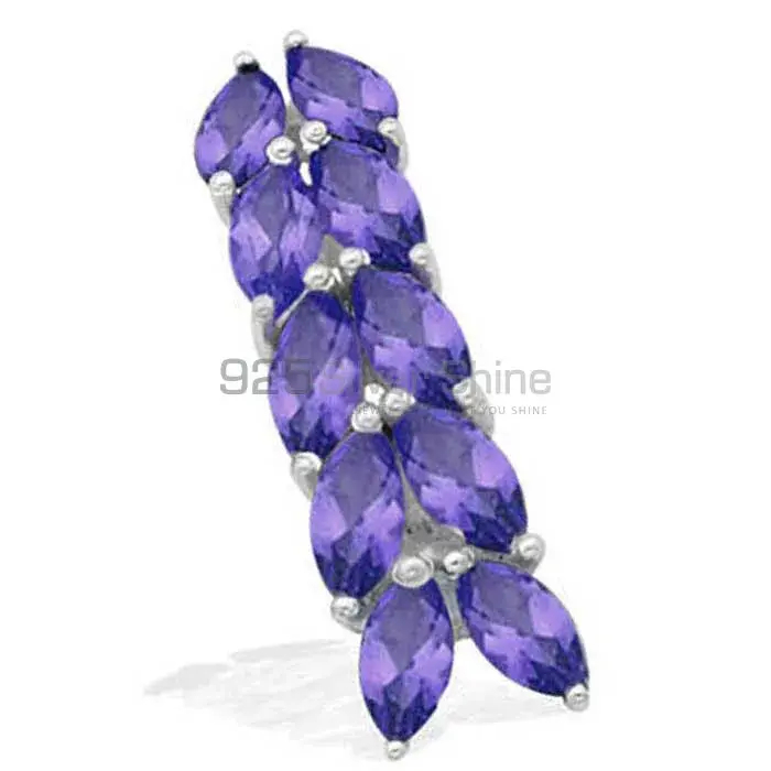 Solid Sterling Silver Handmade Pendants In Iolite Gemstone Jewelry 925SP1537_0