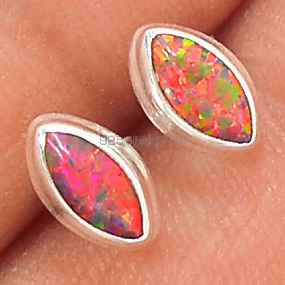 925 Sterling Silver Handmade Earrings In Opal Gemstone Jewelry 925SE2803_5