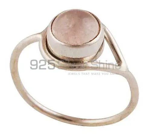 925 Sterling Silver Handmade Rings In Rose Quartz Gemstone Jewelry 925SR2855_1