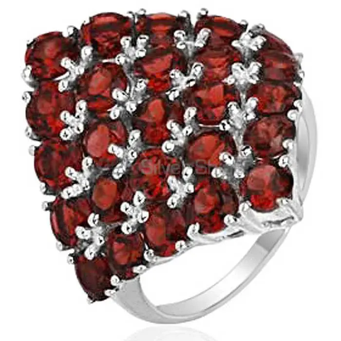 925 Sterling Silver Handmade Rings In Garnet Gemstone Jewelry 925SR2051