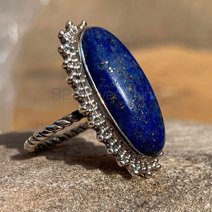 Antique vintage Silver Ring In Lapis Lazuli Gemstone SSR132-1_0