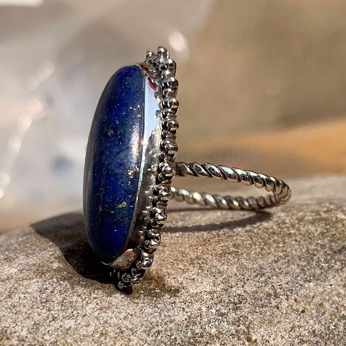 Antique vintage Silver Ring In Lapis Lazuli Gemstone SSR132-1_1