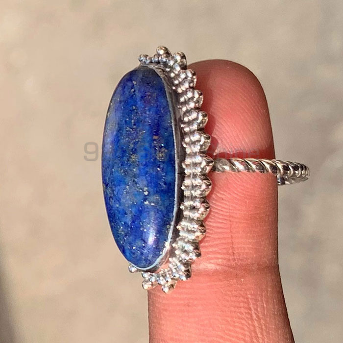 Antique vintage Silver Ring In Lapis Lazuli Gemstone SSR132-1_2