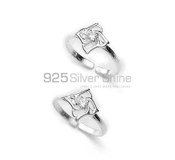 Multi Gemstone Toe Ring In Solid Silver Jewelry 925STR191