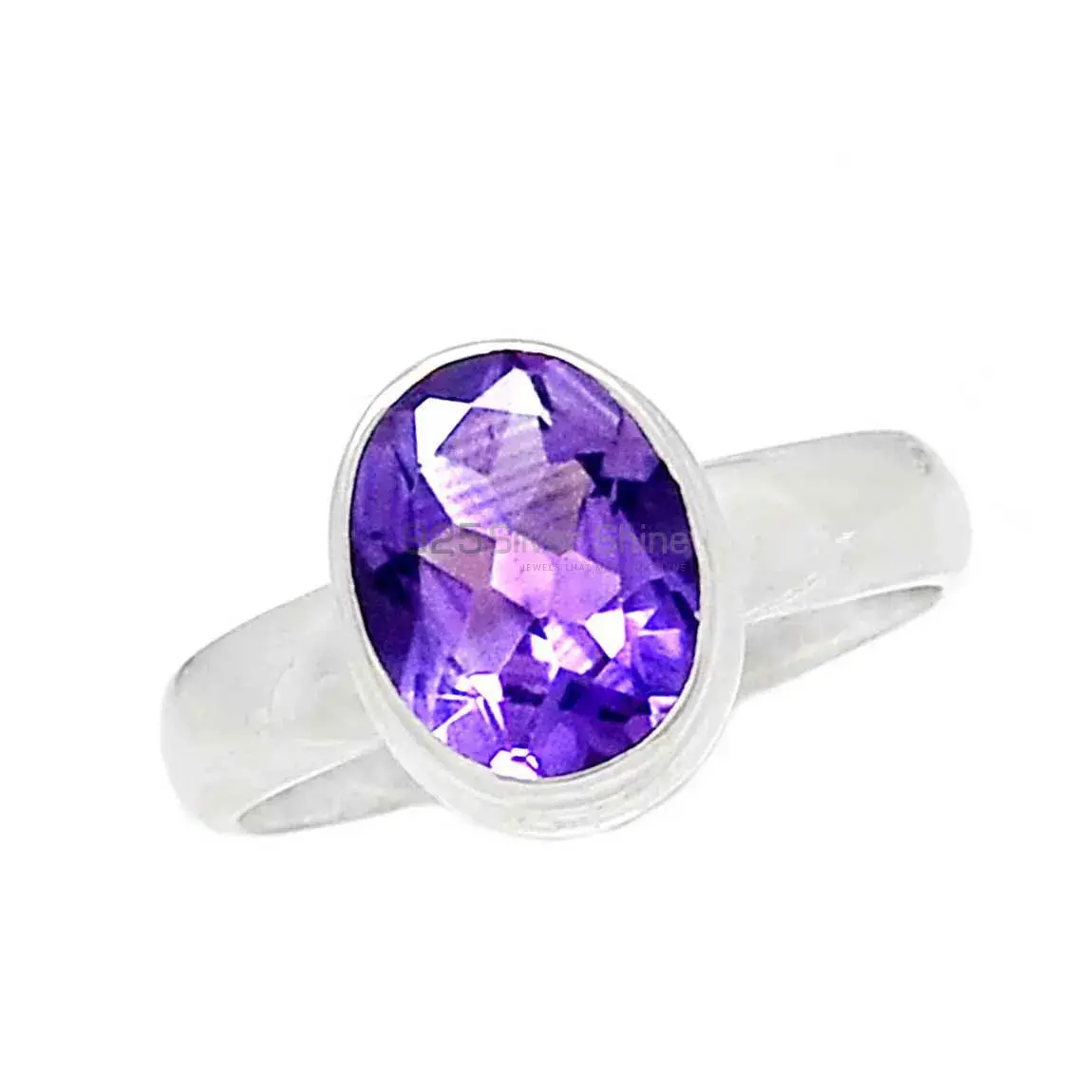 Sterling Silver Amethyst anniversary Rings 925SR2343_2