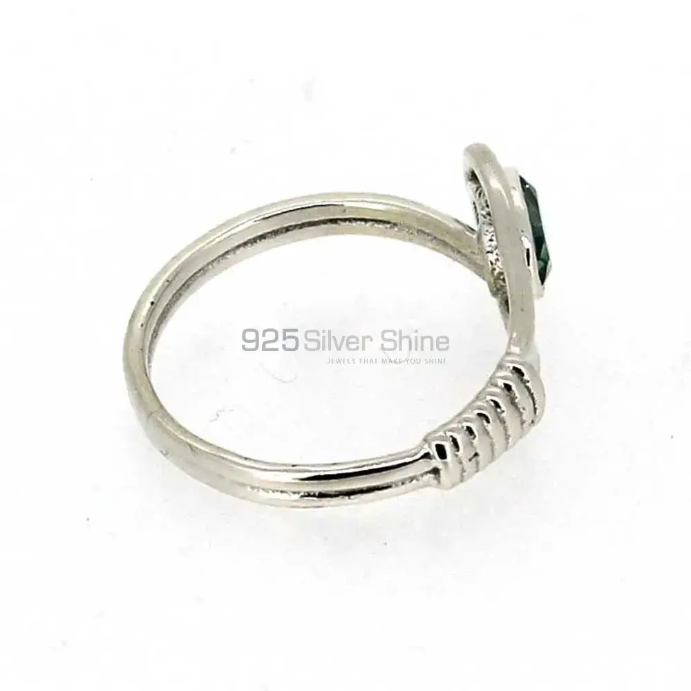 Natural Blue Topaz Gemstone Handmade Ring In 925 Solid Silver 925SR028-3_4