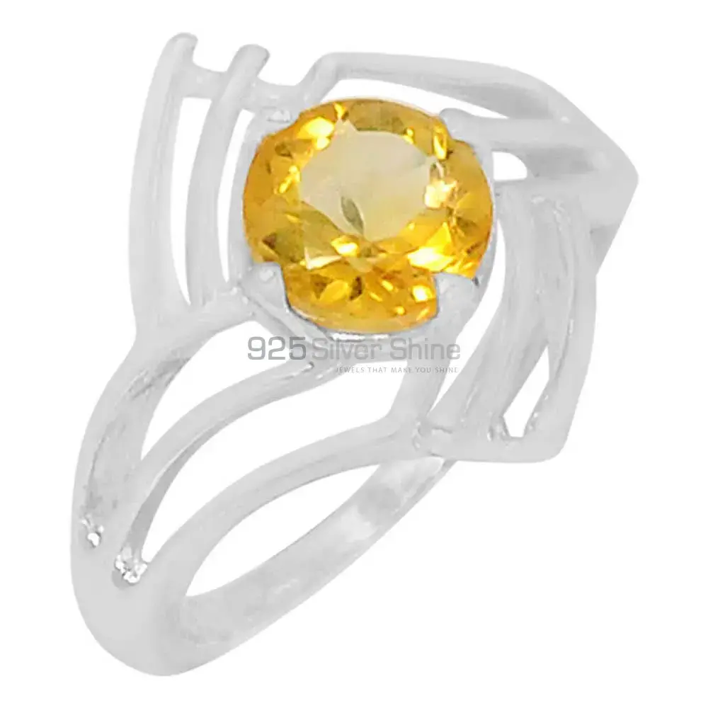 Sterling Silver Citrine Rings 925SR060-3_0