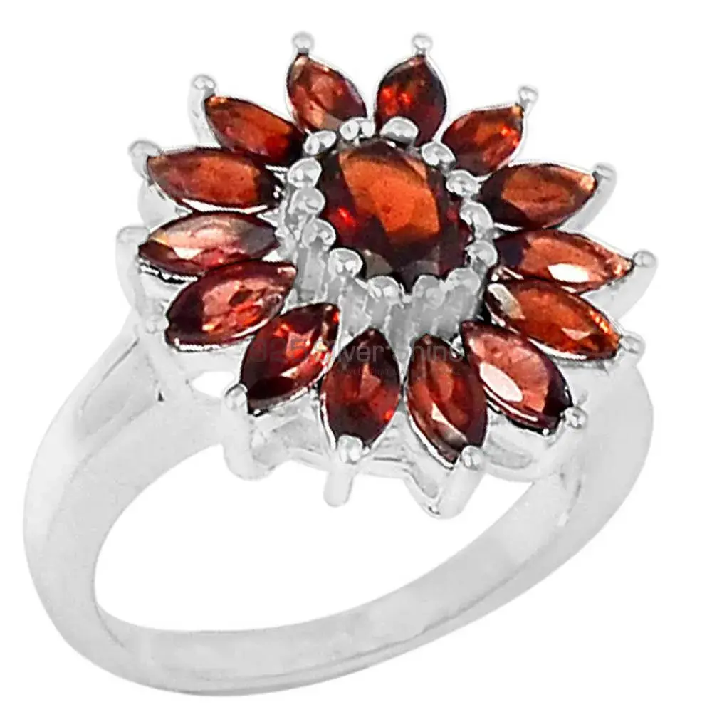 Natural Garnet Gemstone Handmade Ring In Solid Silver 925SR058-1_0