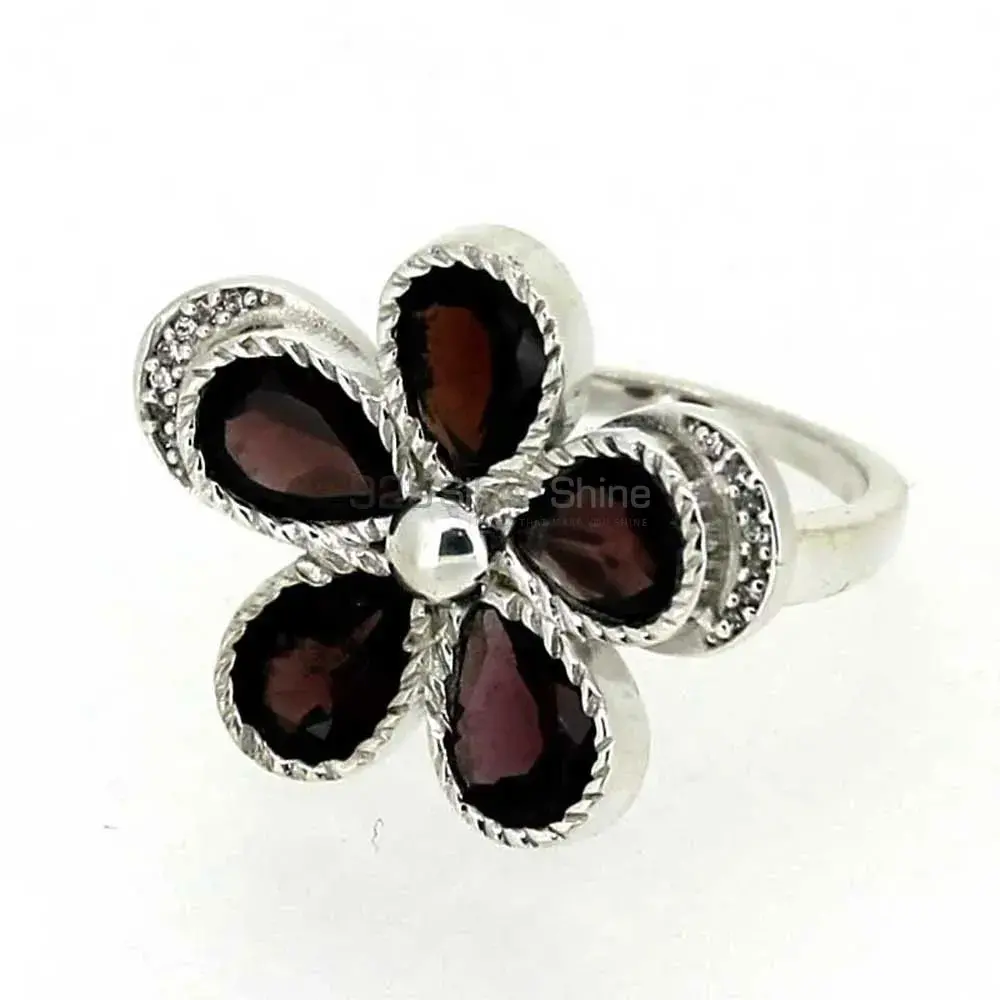 Natural Garnet Gemstone Handmade Ring In Sterling Silver 925SR043-2_0
