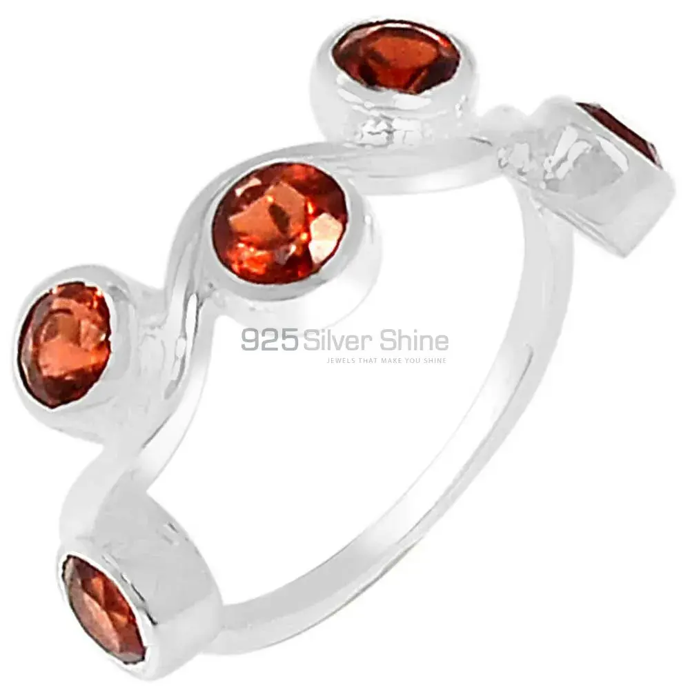 Natural Garnet Gemstone Ring In 925 Silver 925SR070-2_0
