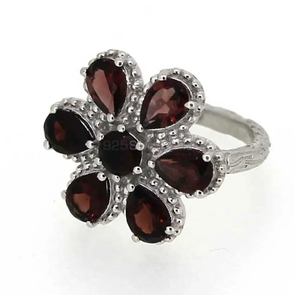 Boho Design Sterling Silver Garnet Rings 925SR035_3