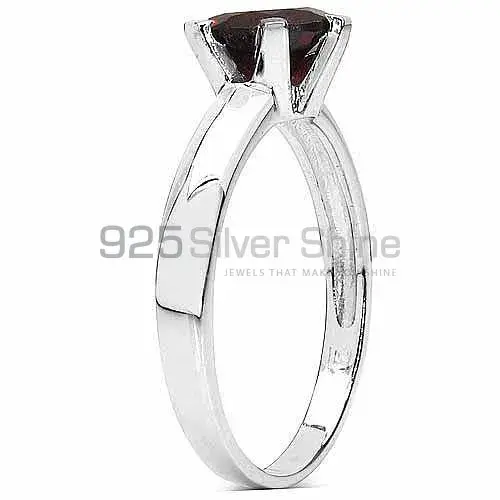 Natural Garnet Gemstone Sterling Silver Rings 925SR3134_1
