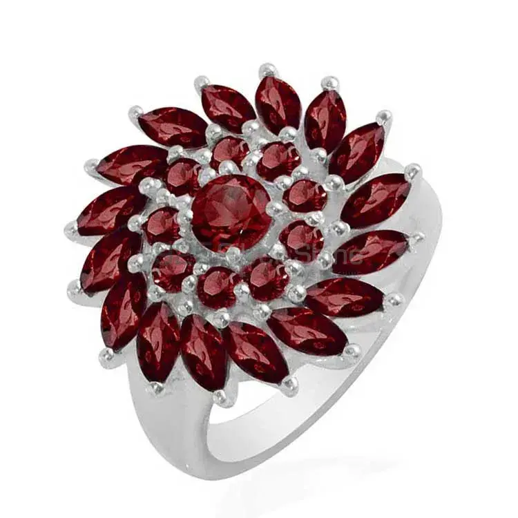 Natural Garnet Gemstone Rings In 925 Sterling Silver Jewelry 925SR1709_1