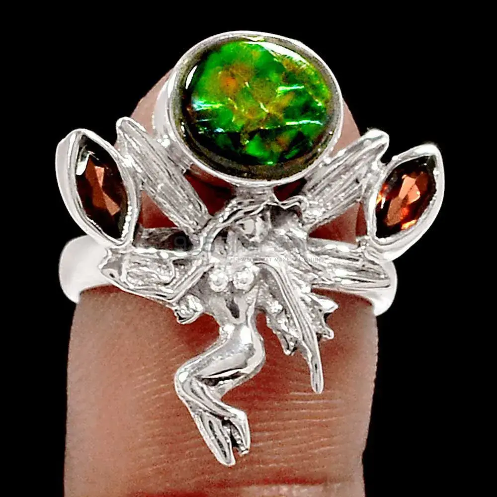 Natural Multi Stone Rings In Sterling Silver Jewelry 925SR2223_1