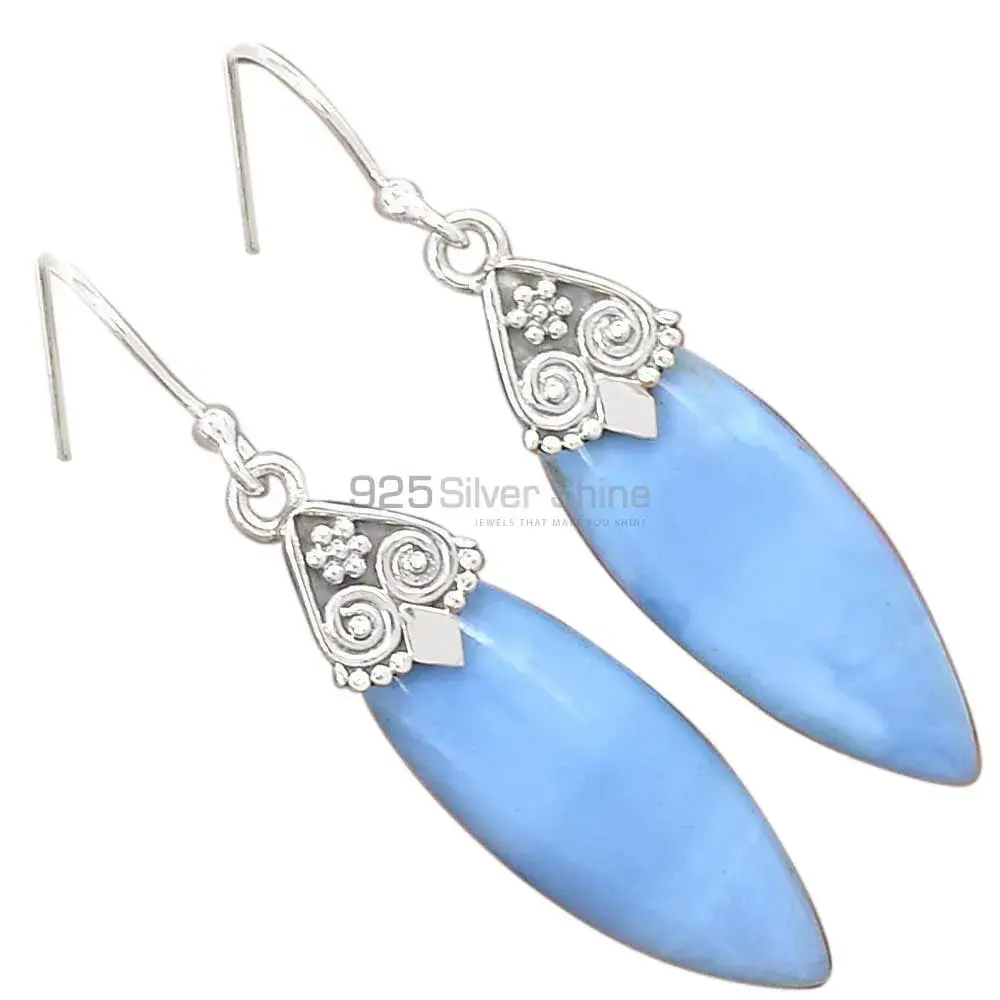 Natural Opal Gemstone Earrings In Solid 925 Silver 925SE2976_2