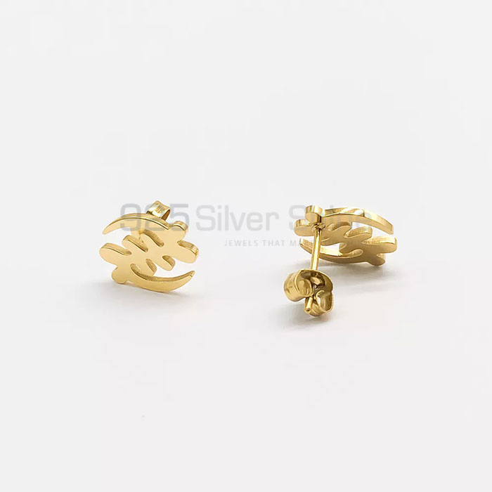 Name Adinkra Earring, Animal Minimalist Earring In 925 Sterling Silver AME90_0