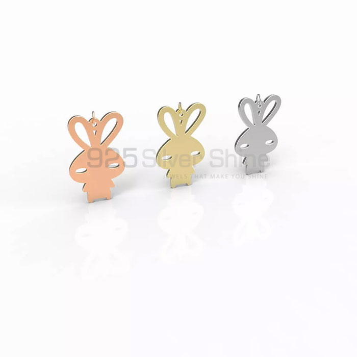Rabbit Pendant, Animal Minimalist Pendant In 925 Sterling Silver AMP274