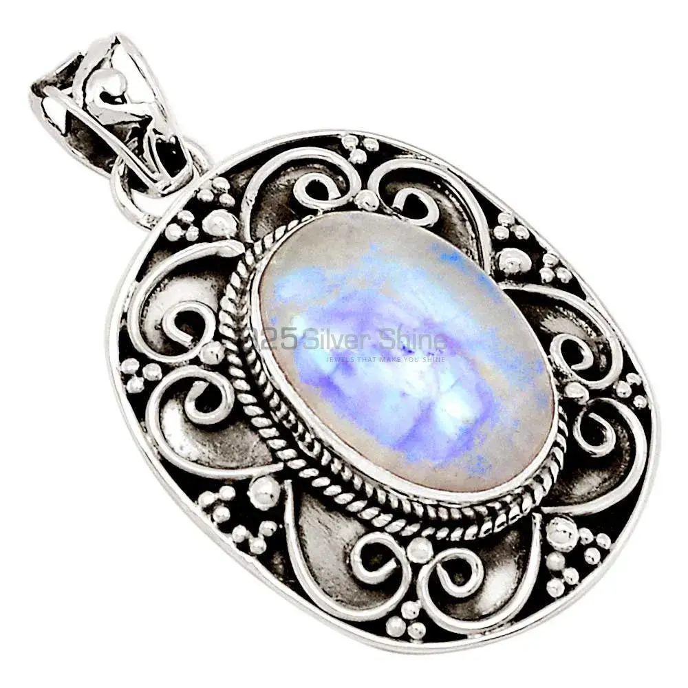 Rainbow Gemstone Handmade Pendants In 925 Sterling Silver Jewelry 925SP115-1_0