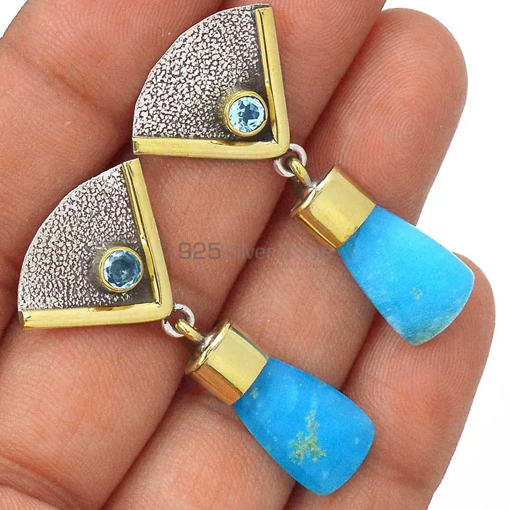 Semi Precious Gemstone Earrings In 925 Sterling Silver 925SE3053_2