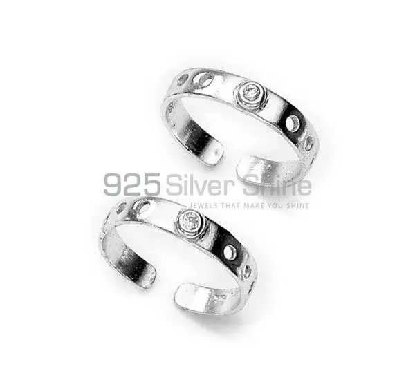 Semi Precious Gemstone Toe Rings In Solid 925 Silver Jewelry 925STR198