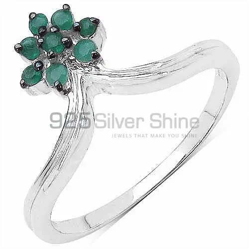 Semi Precious Green Onyx Gemstone Rings In 925 Sterling Silver Jewelry 925SR3302_0