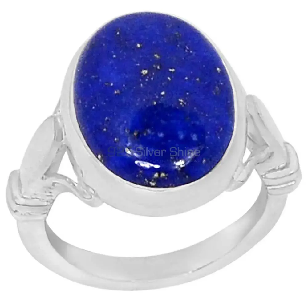 Semi Precious Lapis Gemstone Ring In 925 Solid Silver 925SR062-1_0
