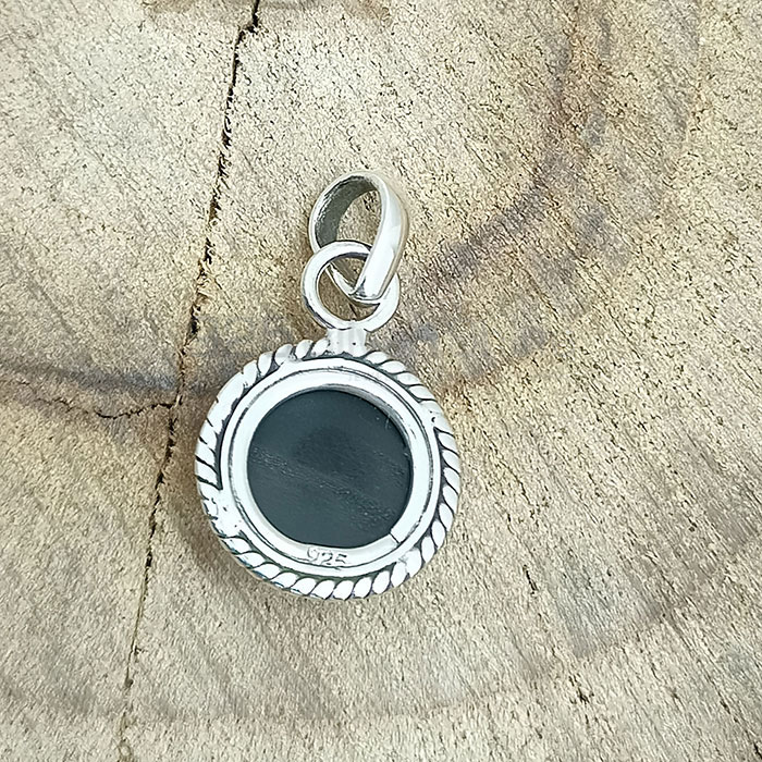 Sterling Silver Handmade Pendant In Black Onyx Gemstone 925NSP09_3