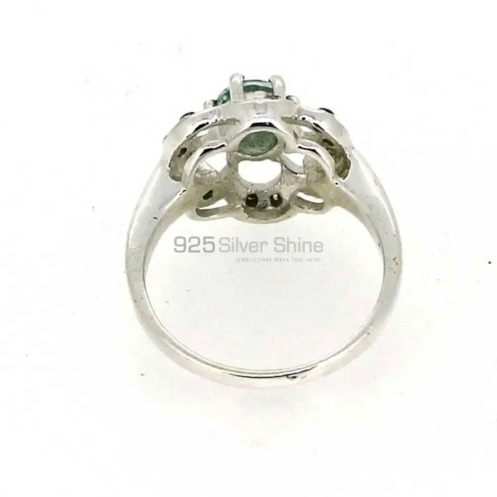 Stunning Blue Topaz Gemstone Ring In 925 Silver 925SR041-4_1