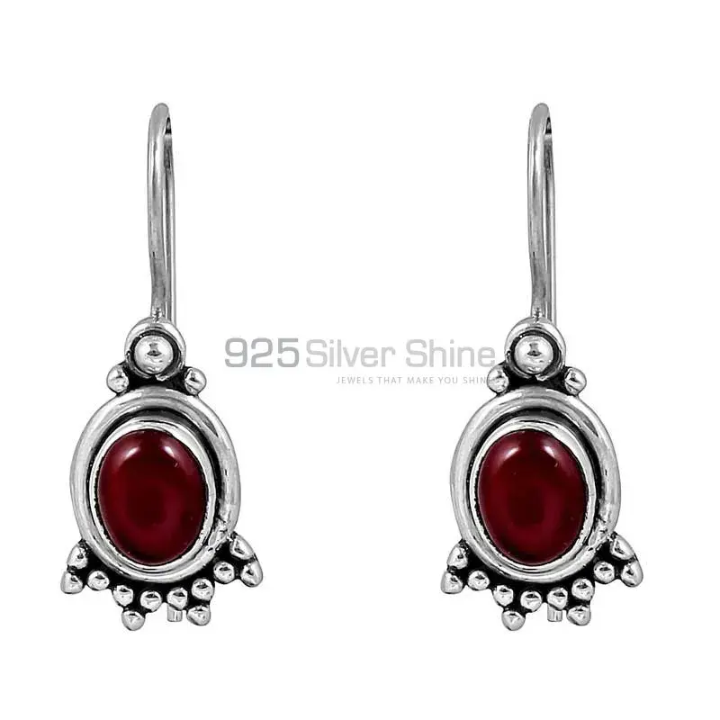 Stunning Carnelian Gemstone Earring In 925 Sterling Silver Jewelry 925SE111_1