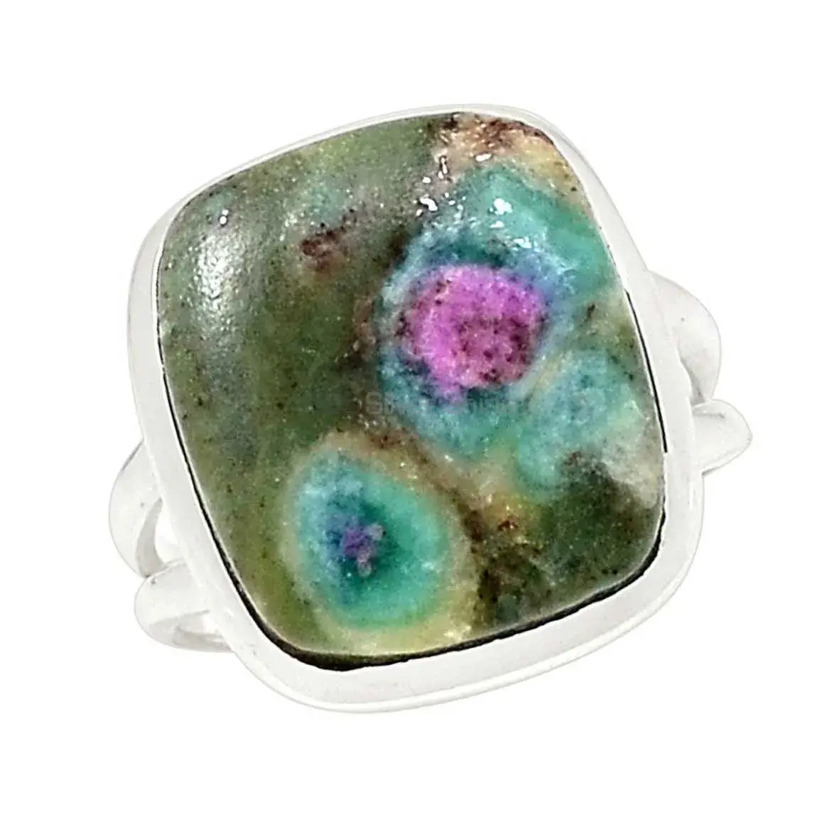 Stunning Ruby Zoisite Gemstone Ring In Silver 925SR2273_1