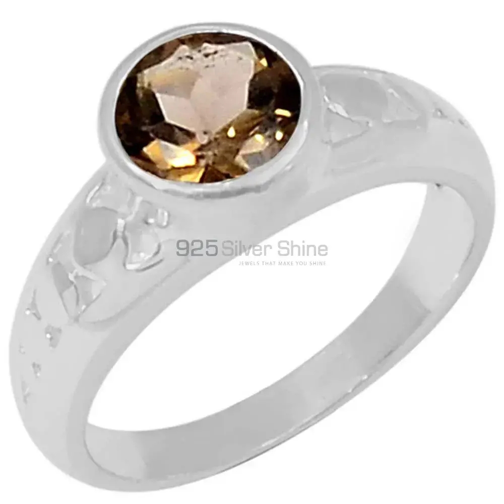 Stunning Smoky Quartz Gemstone Ring In 925 Sterling Silver 925SR053-3_0