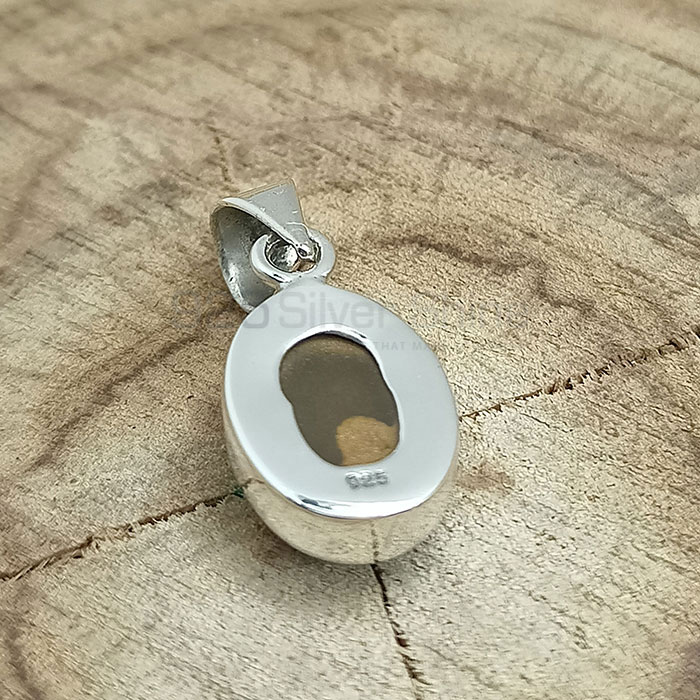 Tiger's Eye Gemstone Pendant In 925 Sterling Silver 925NSP10_3