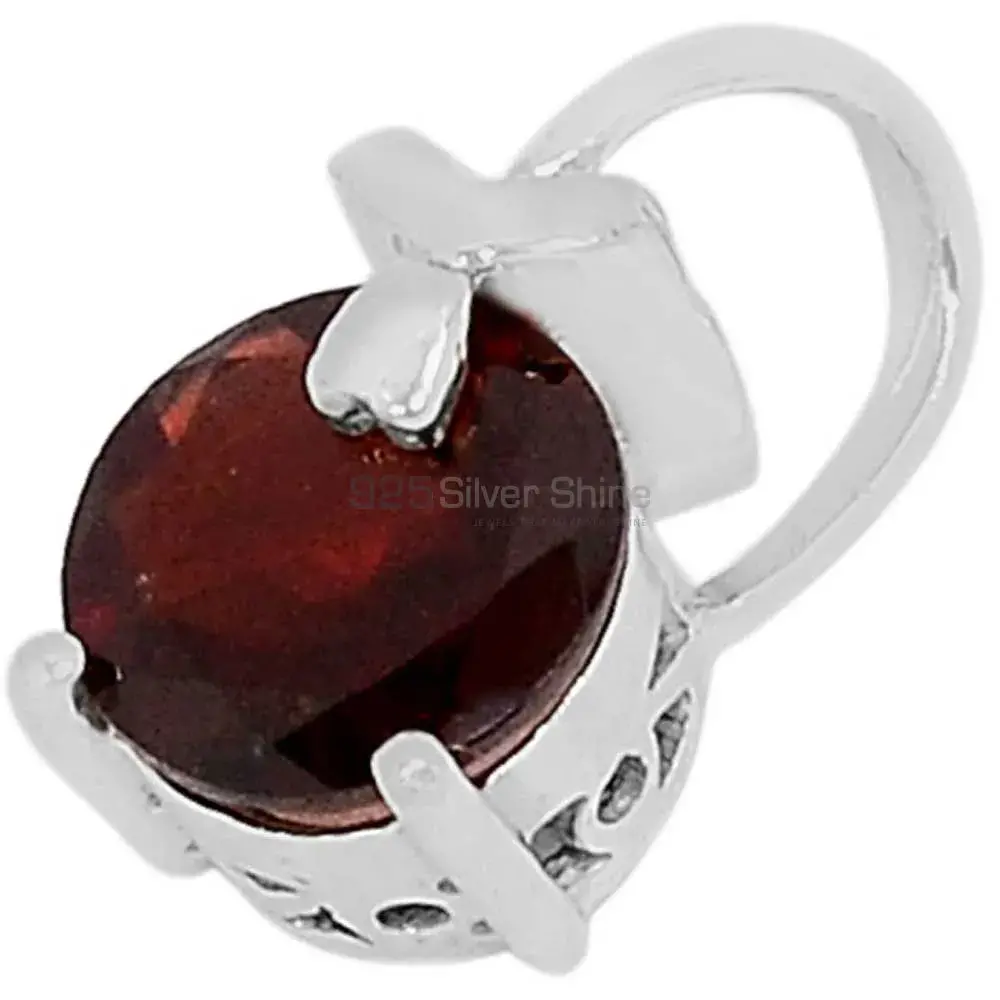 925 Solid Silver Pendants In Garnet Gemstone Jewelry 925SSP325-3_0