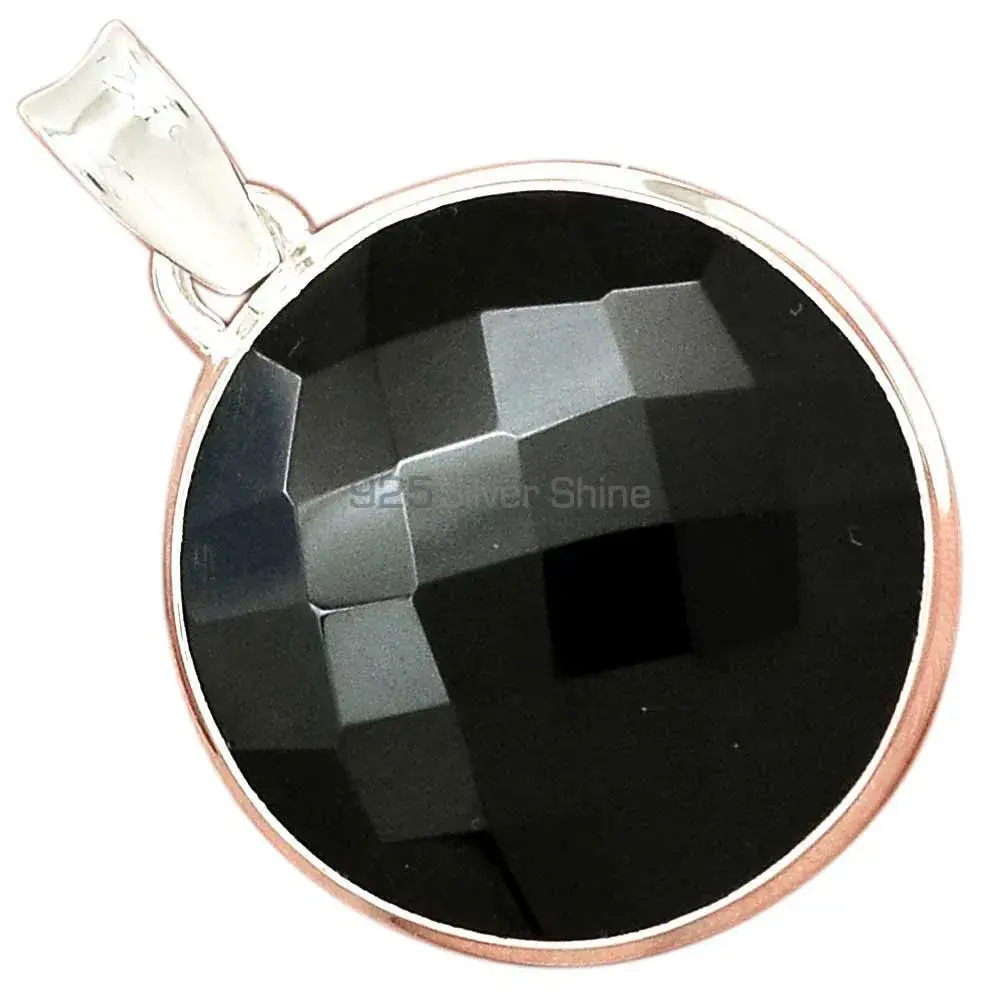 925 Sterling Silver Handmade Pendants In Black Onyx Gemstone Jewelry 925SP161_15