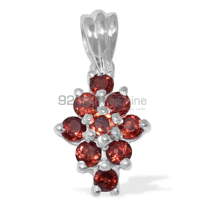 925 Sterling Silver Handmade Pendants In Garnet Gemstone Jewelry 925SP1486_0
