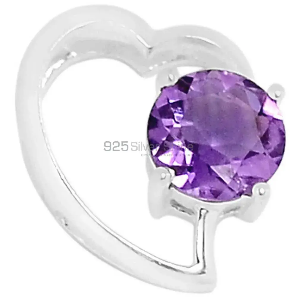Amethyst Gemstone Pendants In 925 Solid Silver Jewelry 925SSP310-1_0