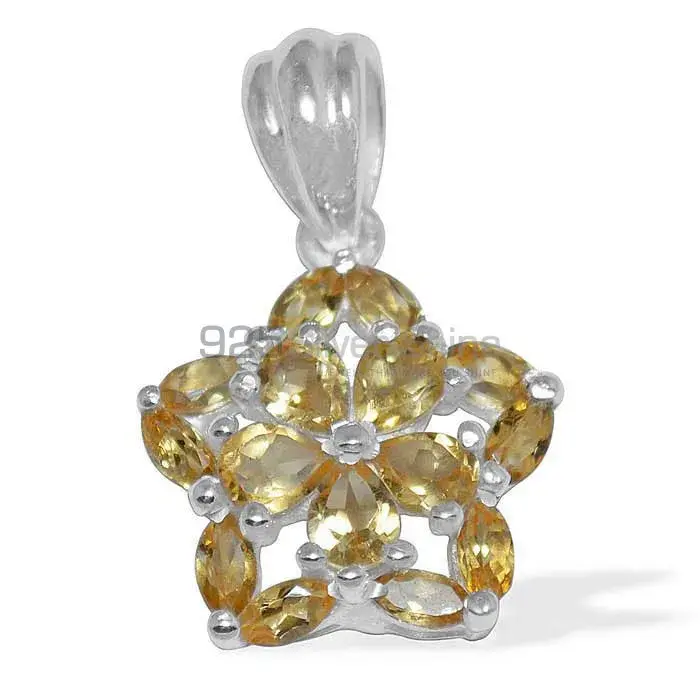 Citrine Gemstone Pendants In 925 Fine Silver Jewelry 925SP1510_0