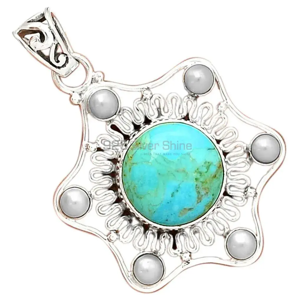 Multi Gemstone Pendants In 925 Solid Silver Jewelry 925SP15-4_0