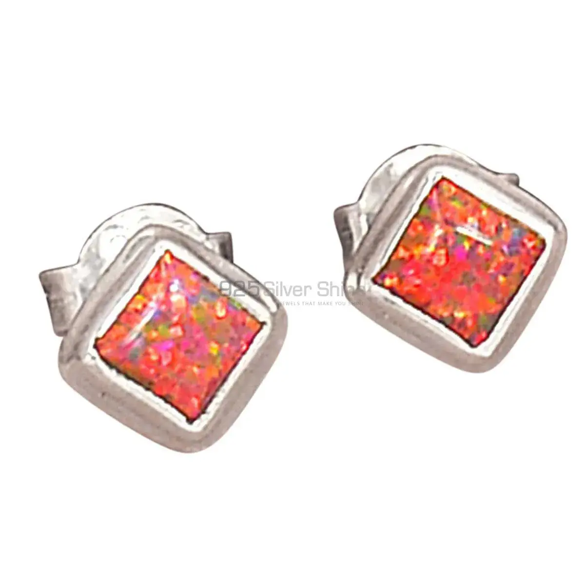 925 Sterling Silver Handmade Earrings In Opal Gemstone Jewelry 925SE2802_5