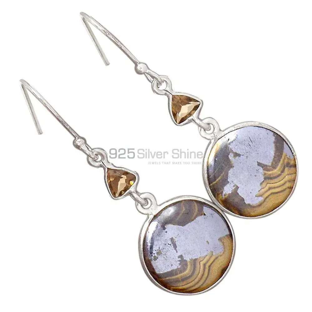 925 Sterling Silver Handmade Earrings In Multi Gemstone Jewelry 925SE2787_1