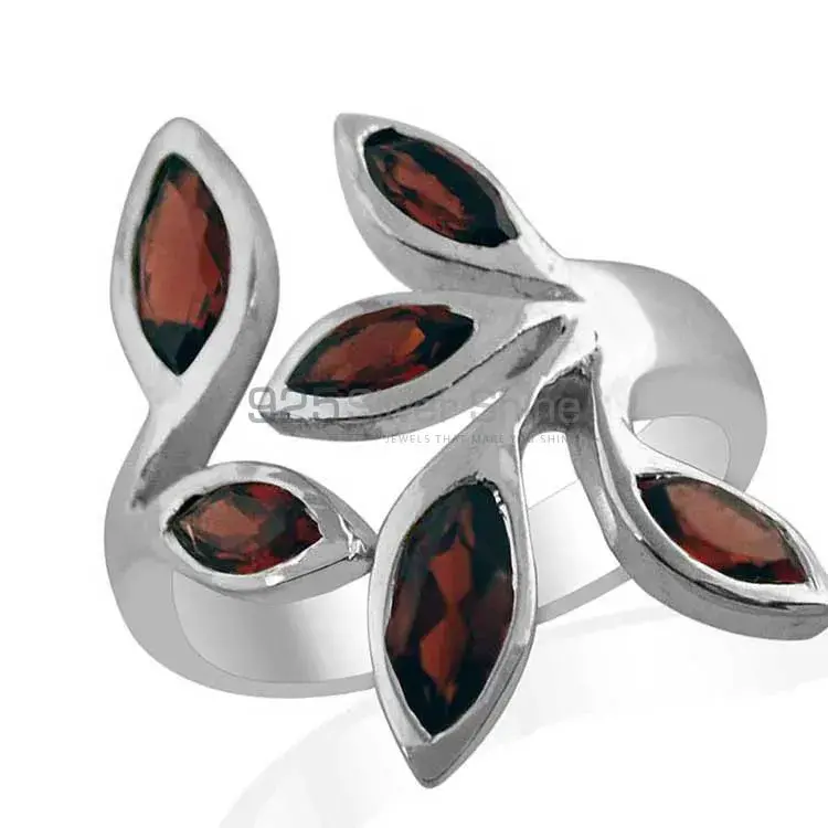 925 Sterling Silver Handmade Rings In Garnet Gemstone Jewelry 925SR1430_0