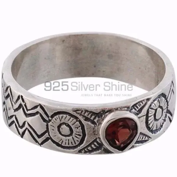 Handmade Garnet Sterling Silver Engagement Rings 925SR3648_0